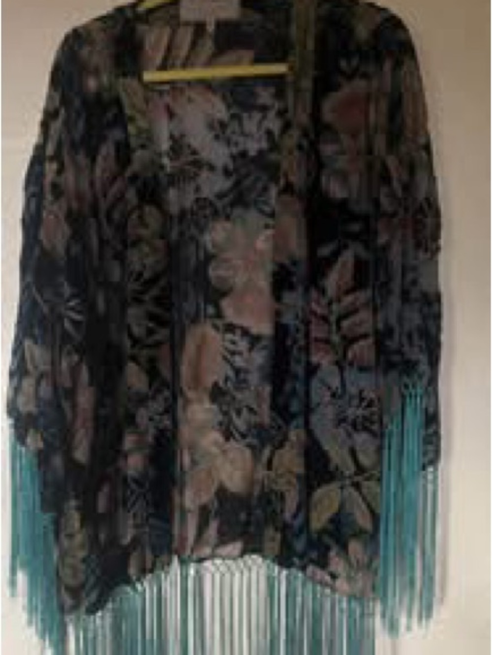Double D Ranch Navy Floral Kimono